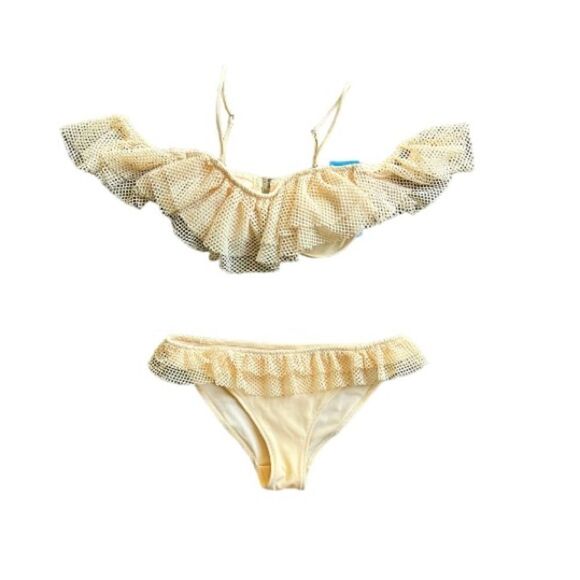 H&M 2-Piece Mesh Bikini Swimsuit 8 10 New - Picture 8 of 10